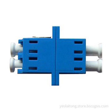 LC fiber-optic adapter, DX available in blue